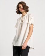 BLOUSE COTTON SHORT SLEEVE - Image 10