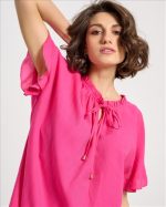 BLOUSE COTTON SHORT SLEEVE - Image 14