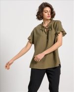 BLOUSE COTTON SHORT SLEEVE - Image 21