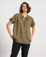 BLOUSE COTTON SHORT SLEEVE - Image 22