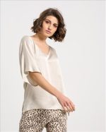 BLOUSE V NECK SATIN - Image 2