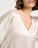 BLOUSE V NECK SATIN - Image 3