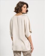 BLOUSE V NECK SATIN - Image 4
