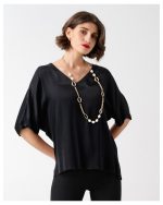 BLOUSE V NECK SATIN - Image 5
