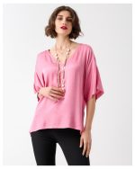BLOUSE V NECK SATIN - Image 13
