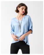 BLOUSE V NECK SATIN - Image 17