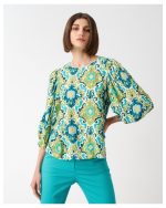 BLOUSE PRINTED BALLOON SLEEVE