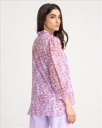 BLOUSE FLORAL PRINT CHIFFON - Image 4