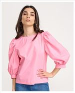 BLOUSE COTTON BALLOON SLEEVE