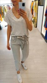 BLOUSE V NECK STRIPES - Image 5