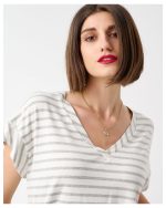 BLOUSE V NECK STRIPES - Image 6