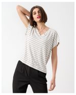 BLOUSE V NECK STRIPES - Image 8