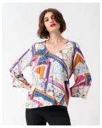 BLOUSE V NECK PRINTED - Image 7