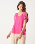 BLOUSE CUT OFF SHOULDER