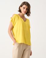 BLOUSE CUT OFF SHOULDER - Image 9