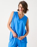 BLOUSE SATIN V NECK - Image 6