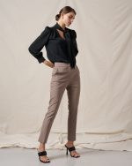 BLOUSE CREPE TIE NECK - Image 5