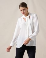 BLOUSE CREPE TIE NECK - Image 14