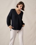 BLOUSE COTTON BALLOON LONG SLEEVE - Image 2