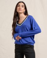 KNITTED V NECK