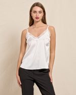 BLOUSE SATIN SPAGHETTI STRAPS - Image 10