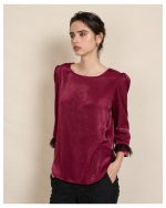 BLOUSE SATIN FEATHER DETAILS - Image 6