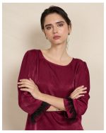 BLOUSE SATIN FEATHER DETAILS - Image 7