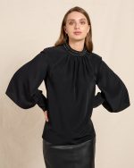 BLOUSE MOCK NECK - Image 5