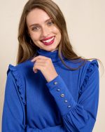 BLOUSE KNITTED HIGH COLLAR - Image 8