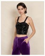 TOP CROPPED SEQUIN - Image 5