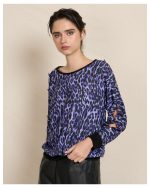 BLOUSE KNITTED PRINTED