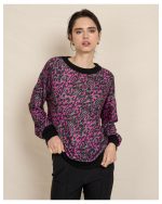 BLOUSE KNITTED PRINTED