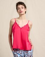 BLOUSE SATIN SPAGHETTI STRAPS