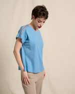 BLOUSE COTTON SHORT SLEEVE