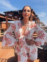 CROP TOP LINEN EMBROIDERED - Image 2