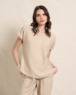 BLOUSE ROUND NECK