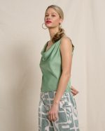 BLOUSE DRAPED SPAGHETTI STRAPS