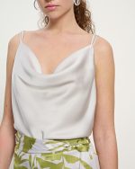 BLOUSE DRAPED SPAGHETTI STRAPS - Image 4