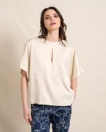 BLOUSE SATIN CUT OUT DETAIL