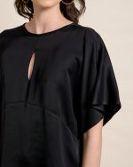 BLOUSE SATIN CUT OUT DETAIL - Image 7