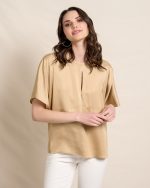 BLOUSE SATIN CUT OUT DETAIL - Image 9