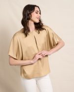 BLOUSE SATIN CUT OUT DETAIL - Image 10