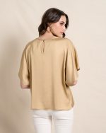 BLOUSE SATIN CUT OUT DETAIL - Image 12