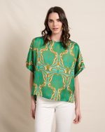 BLOUSE SATIN PRINTED