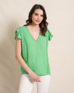 BLOUSE COTTON EMBOSSED - Image 2