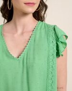 BLOUSE COTTON EMBOSSED - Image 3