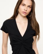 BLOUSE KNOT TWIST FRONT - Image 4