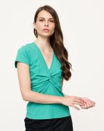 BLOUSE KNOT TWIST FRONT - Image 6