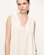BLOUSE V NECK SATIN - Image 6