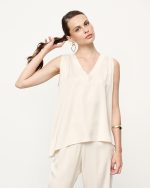 BLOUSE V NECK SATIN - Image 7